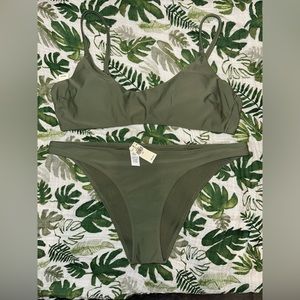 Brand New Arie Bikini Olive Green Size Large
